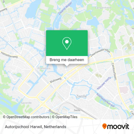 Autorijschool Harwil kaart