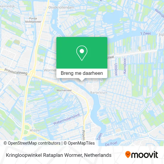 Kringloopwinkel Rataplan Wormer kaart
