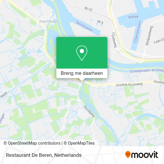 Restaurant De Beren kaart