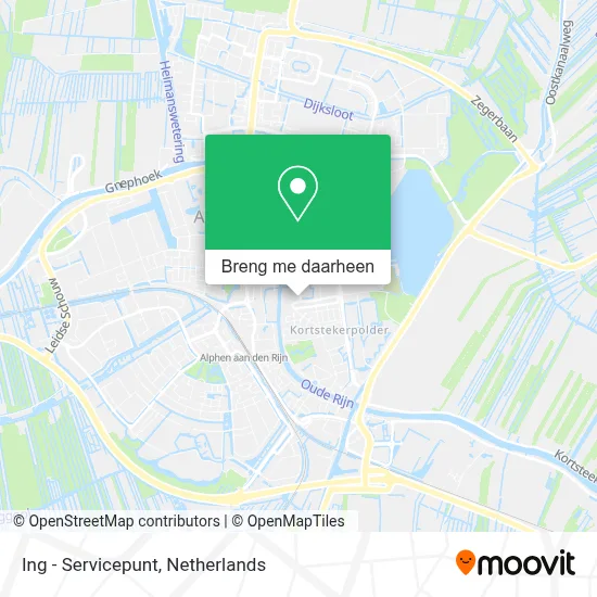 Ing - Servicepunt kaart