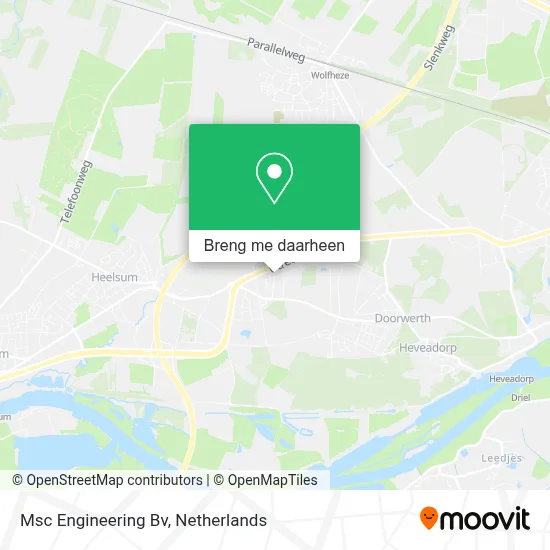 Msc Engineering Bv kaart