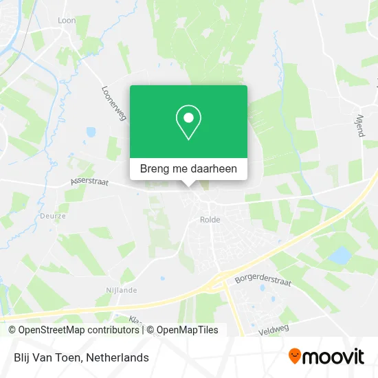 Blij Van Toen kaart