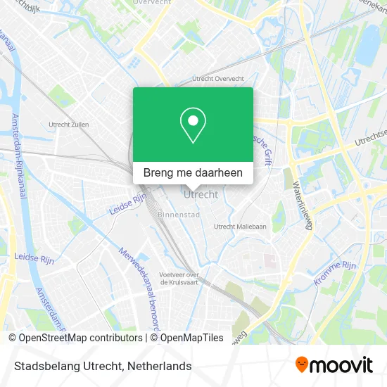 Stadsbelang Utrecht kaart