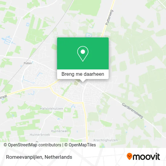 Romeevanpijlen kaart