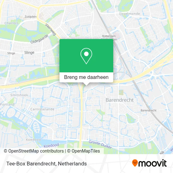 Tee-Box Barendrecht kaart