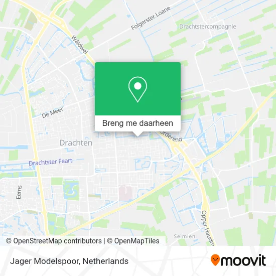 Jager Modelspoor kaart