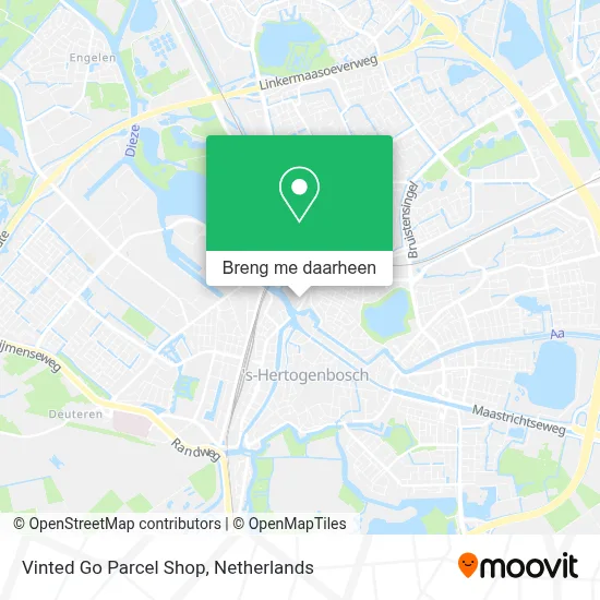 Vinted Go Parcel Shop kaart