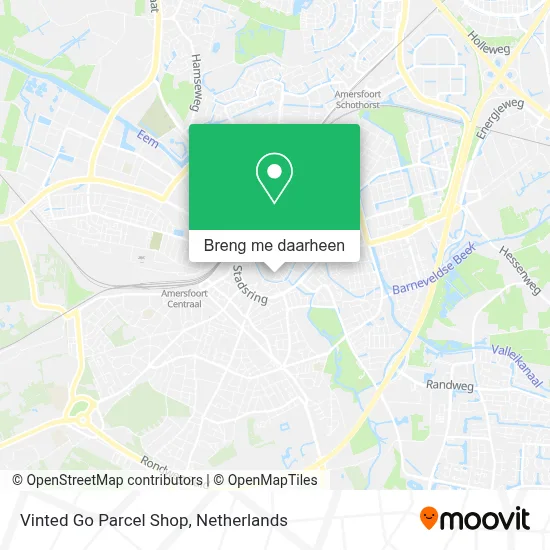 Vinted Go Parcel Shop kaart