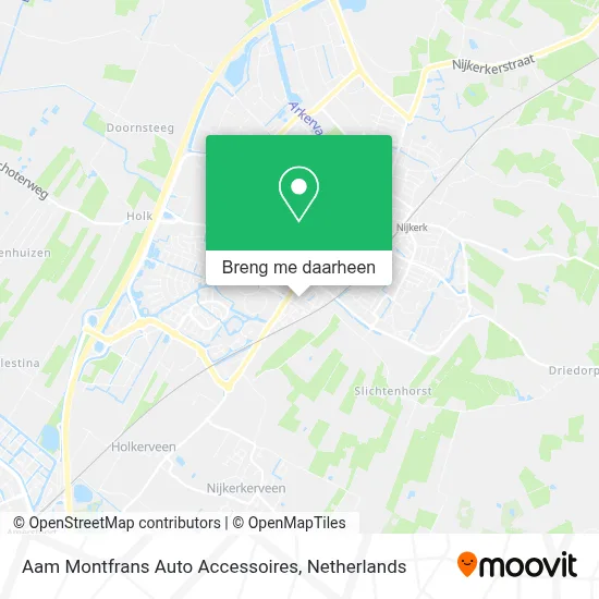 Aam Montfrans Auto Accessoires kaart