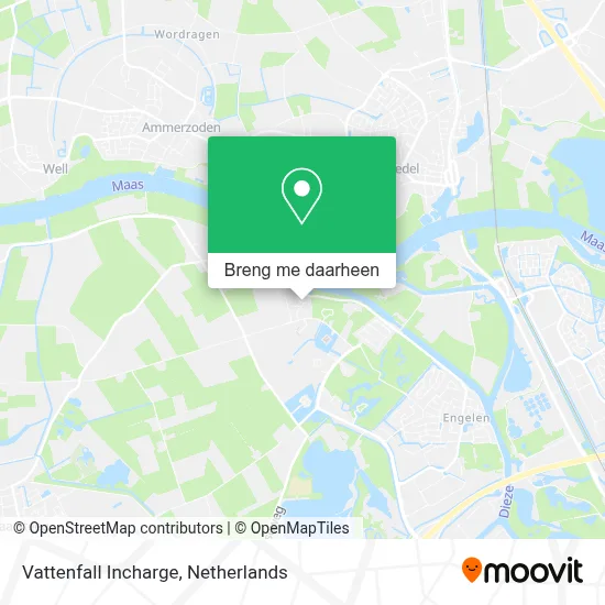 Vattenfall Incharge kaart