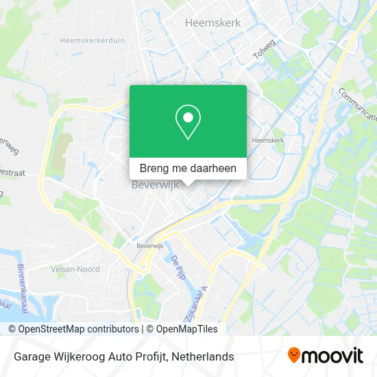 Garage Wijkeroog Auto Profijt kaart
