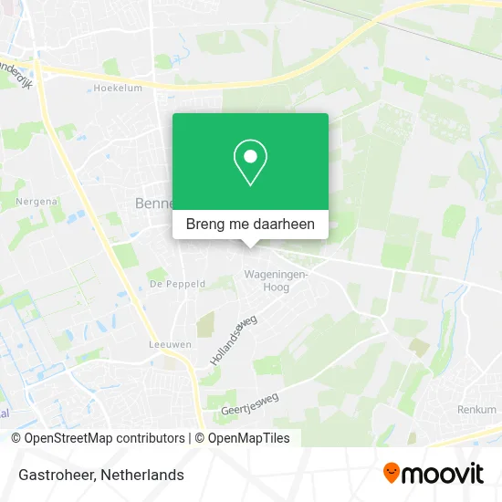 Gastroheer kaart