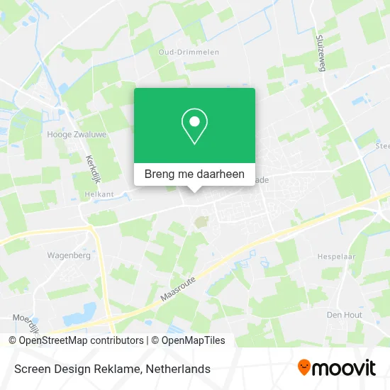 Screen Design Reklame kaart