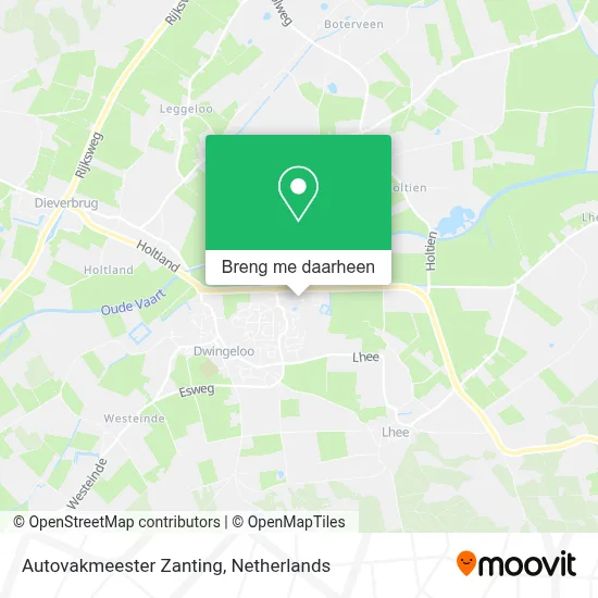 Autovakmeester Zanting kaart