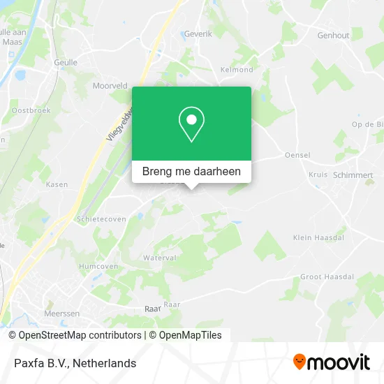 Paxfa B.V. kaart