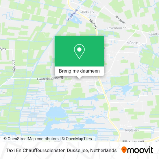 Taxi En Chauffeursdiensten Dusseljee kaart