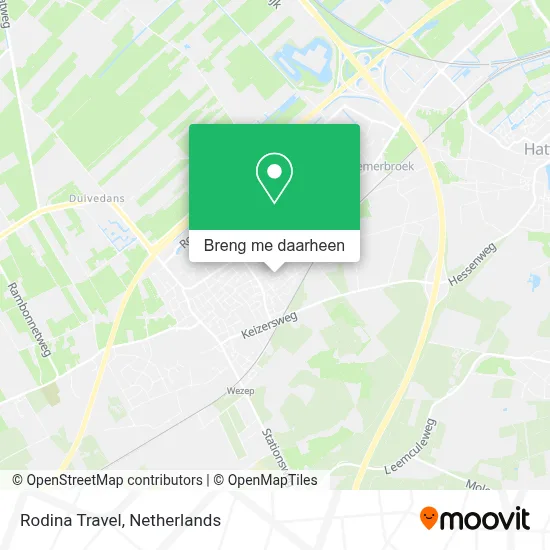 Rodina Travel kaart