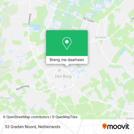 53 Graden Noord kaart