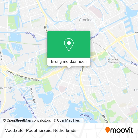 Voetfactor Podotherapie kaart