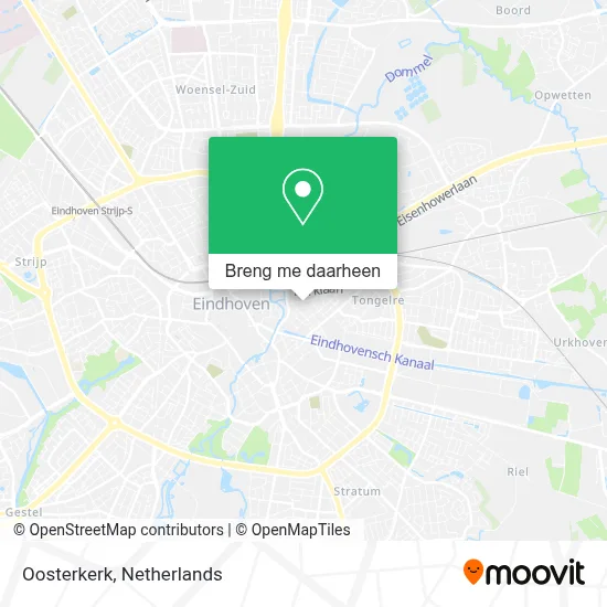Oosterkerk kaart
