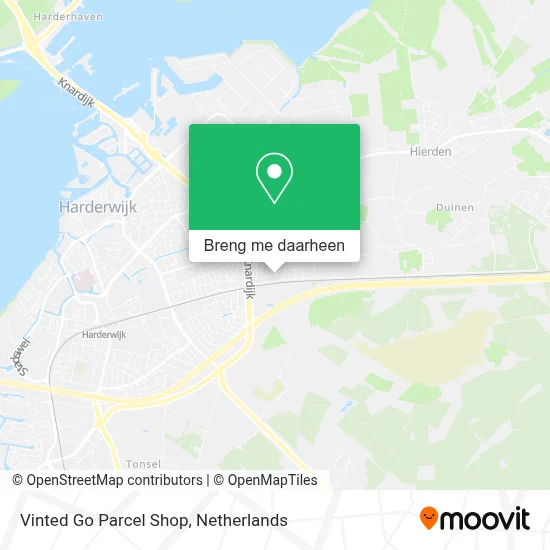 Vinted Go Parcel Shop kaart