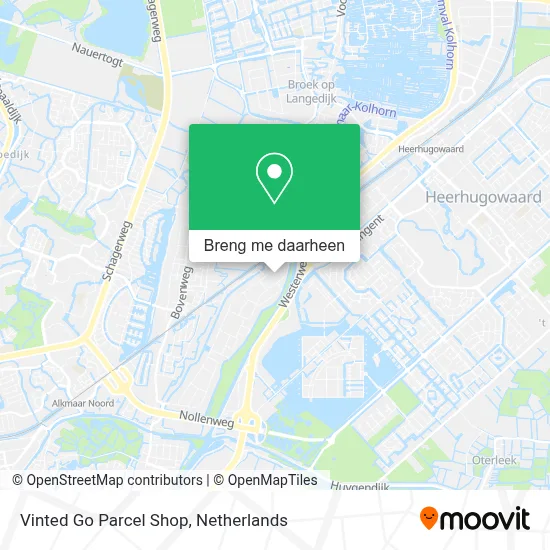 Vinted Go Parcel Shop kaart