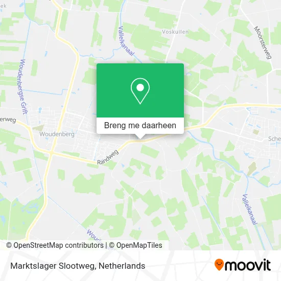 Marktslager Slootweg kaart
