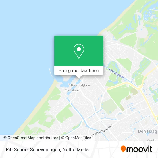 Rib School Scheveningen kaart