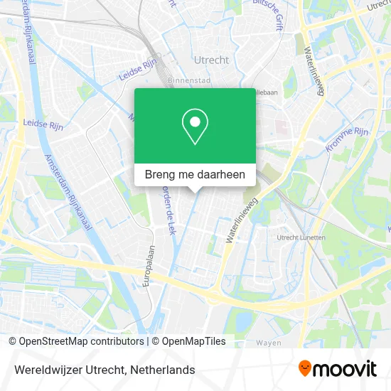 Wereldwijzer Utrecht kaart