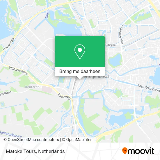 Matoke Tours kaart