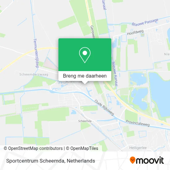Sportcentrum Scheemda kaart