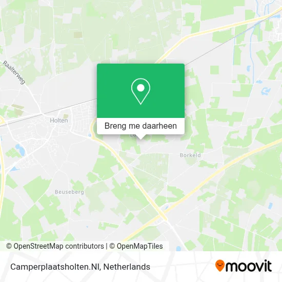 Camperplaatsholten.Nl kaart