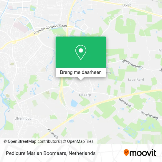 Pedicure Marian Boomaars kaart