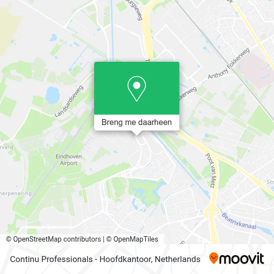 Continu Professionals - Hoofdkantoor kaart