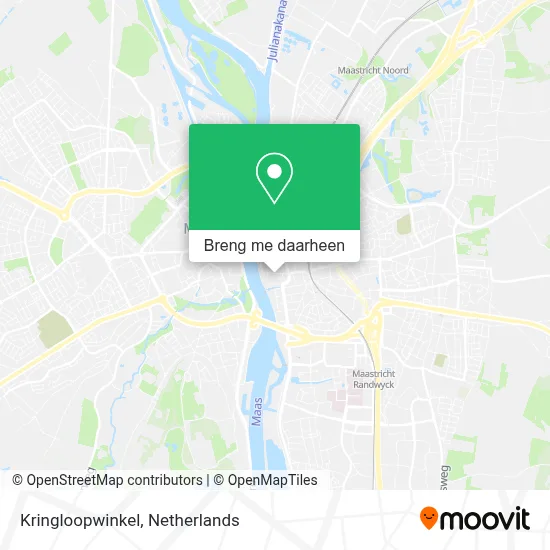 Kringloopwinkel kaart