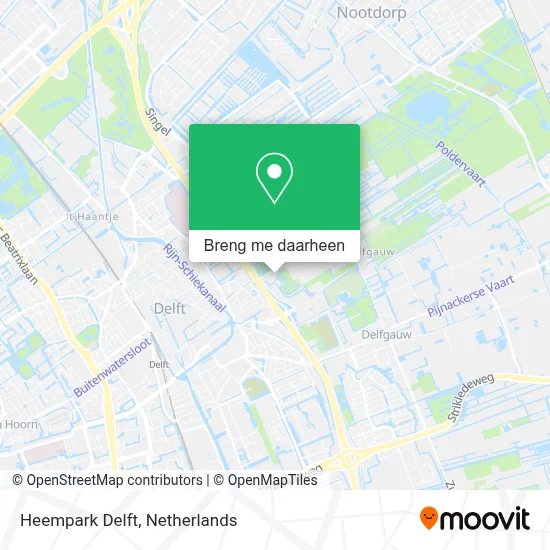 Heempark Delft kaart