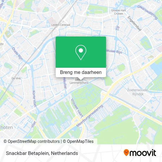Snackbar Betaplein kaart