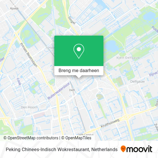 Peking Chinees-Indisch Wokrestaurant kaart