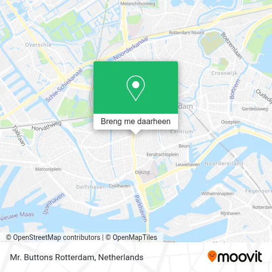 Mr. Buttons Rotterdam kaart