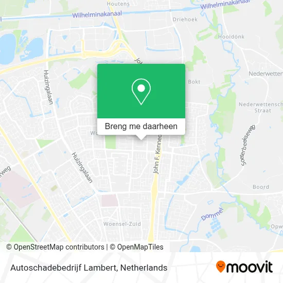 Autoschadebedrijf Lambert kaart