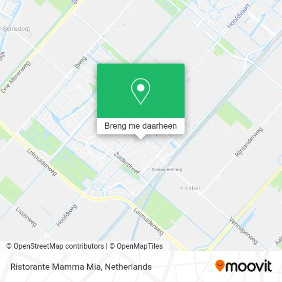 Ristorante Mamma Mia kaart