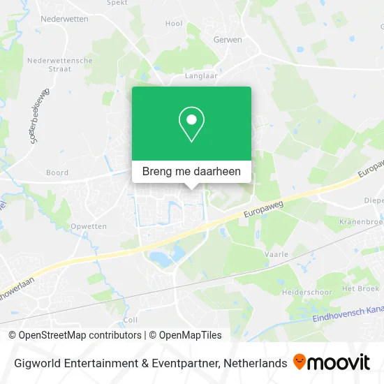 Gigworld Entertainment & Eventpartner kaart