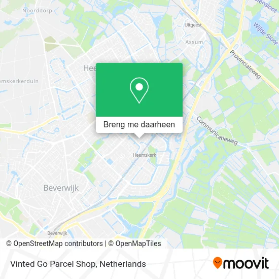 Vinted Go Parcel Shop kaart