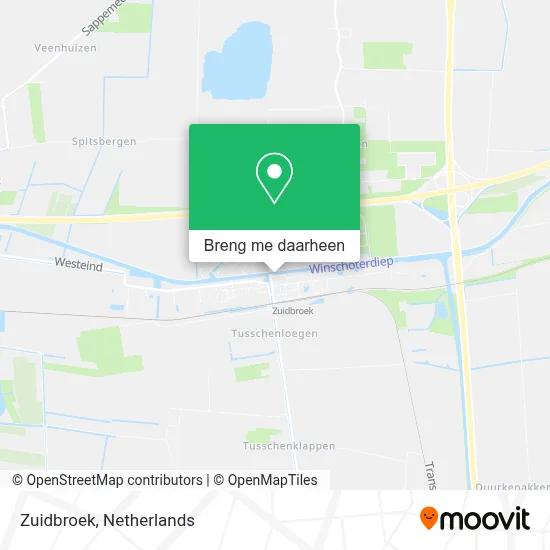 Zuidbroek kaart