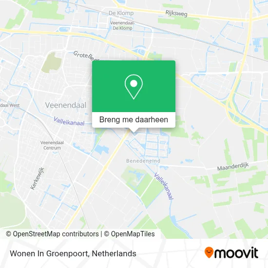 Wonen In Groenpoort kaart