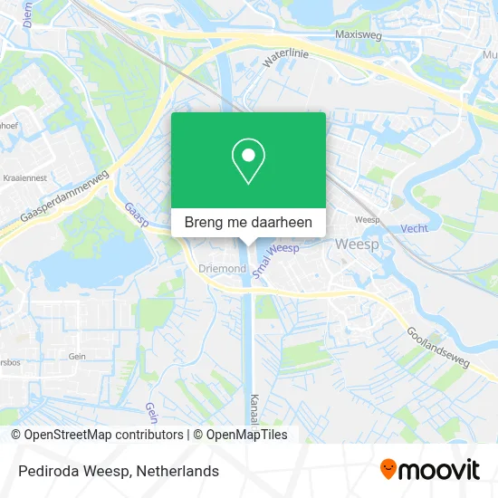 Pediroda Weesp kaart
