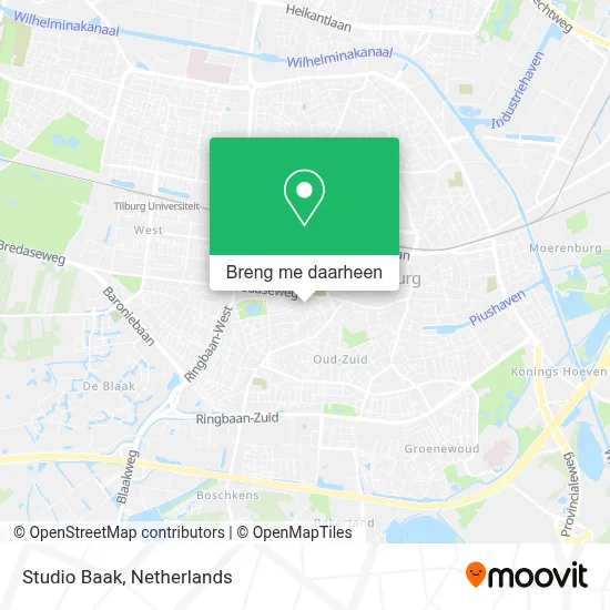 Studio Baak kaart