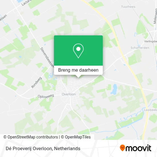 Dé Proeverij Overloon kaart