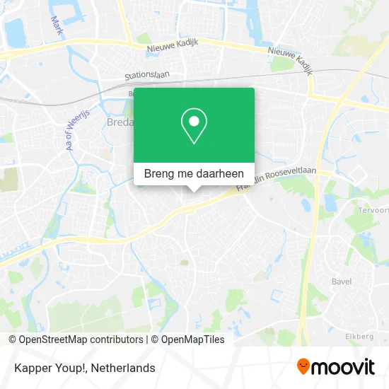 Kapper Youp! kaart