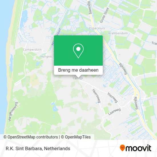 R.K. Sint Barbara kaart